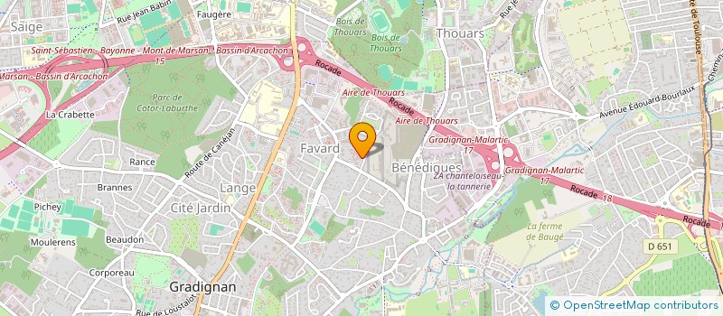 localisation de l'entreprise TCHIAMBIE  GRADIGNAN