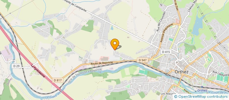 localisation de l'entreprise TCHOUBI  ORTHEZ