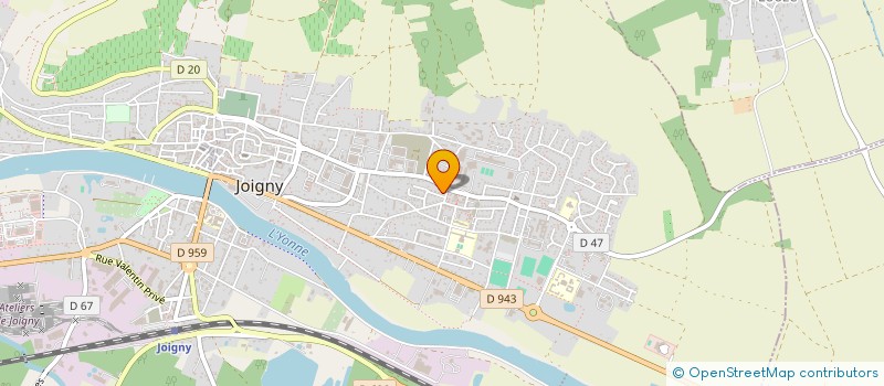 localisation de l'entreprise TCI à JOIGNY