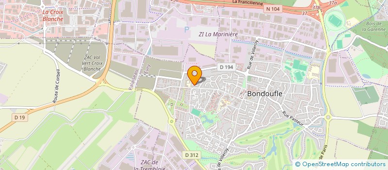 localisation de l'entreprise TCI à BONDOUFLE