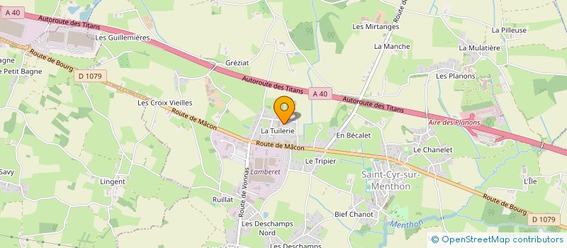 localisation de l'entreprise TCIA à SAINT-CYR-SUR-MENTHON
