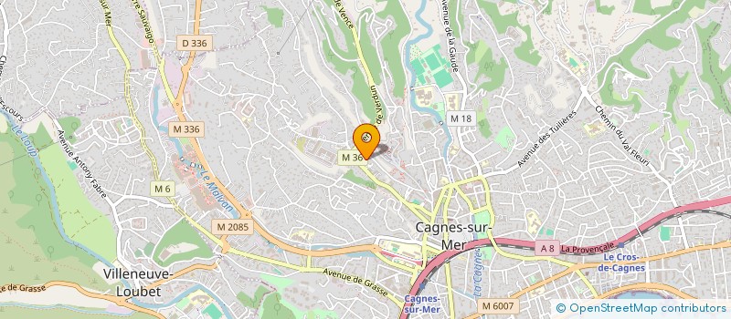 localisation de l'entreprise TCIN à CAGNES-SUR-MER