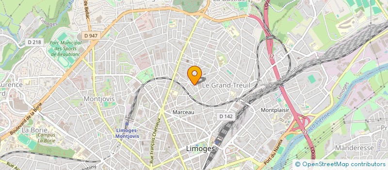 localisation de l'entreprise TCIS à LIMOGES