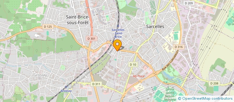 localisation de l'entreprise TCJ  SARCELLES