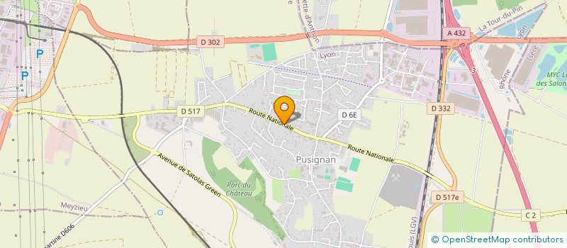 localisation de l'entreprise TCJ PLATRERIE  PUSIGNAN