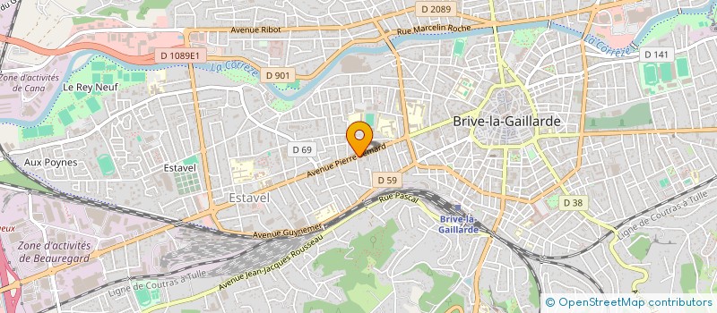 localisation de l'entreprise TCL EXPRESS à BRIVE-LA-GAILLARDE