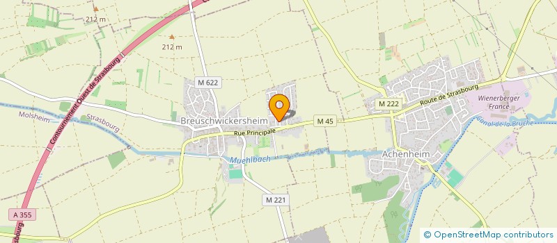 localisation de l'entreprise TCL INVEST  BREUSCHWICKERSHEIM