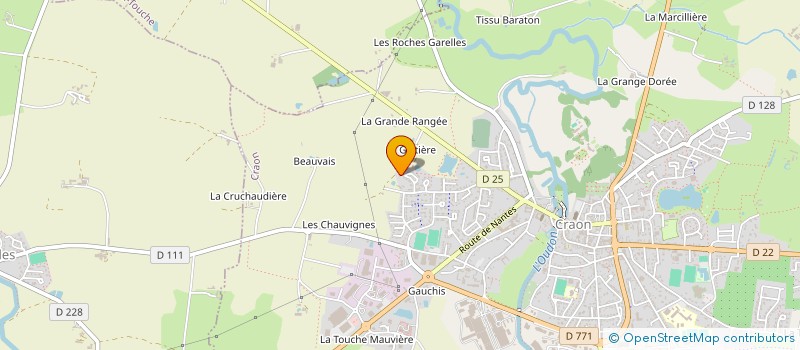 localisation de l'entreprise TCL PAILLARD à CRAON