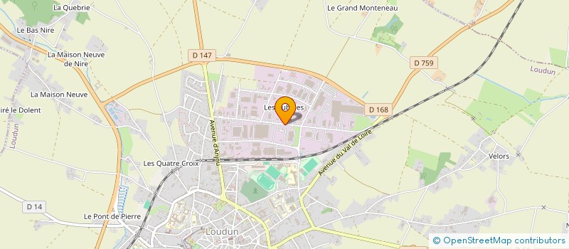 localisation de l'entreprise TCL TUYAUTERIE CHAUDRONNERIE LOUDUNAISE à LOUDUN