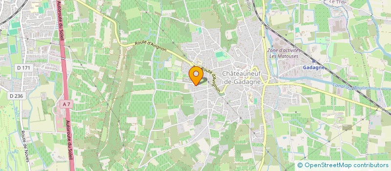 localisation de l'entreprise TCLJ FONTISSON 1  CHATEAUNEUF-DE-GADAGNE