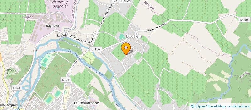 localisation de l'entreprise TCLP INVEST à BOUTIERS-SAINT-TROJAN