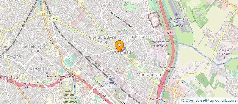 localisation de l'entreprise TCM  TOULOUSE