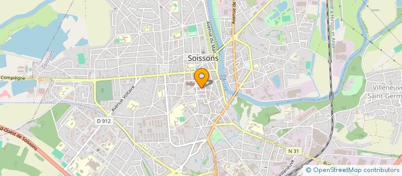 localisation de l'entreprise TCM à SOISSONS