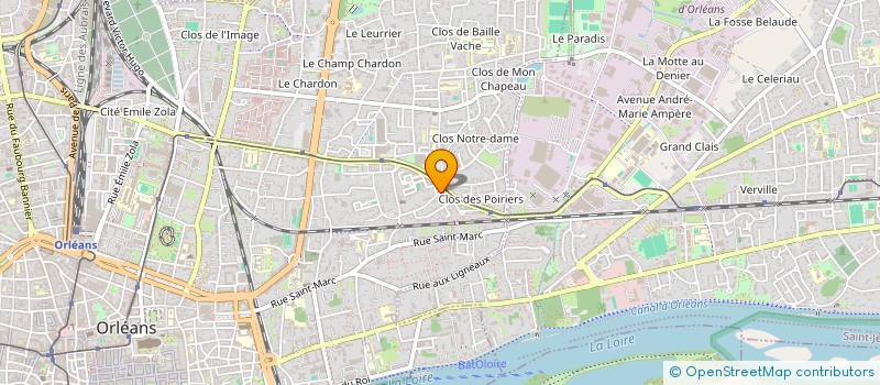 localisation de l'entreprise TCM BAT à ORLEANS