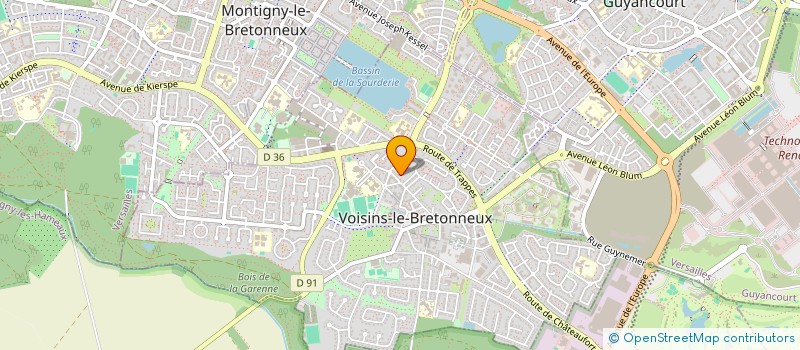 localisation de l'entreprise TCM SARL  VOISINS-LE-BRETONNEUX