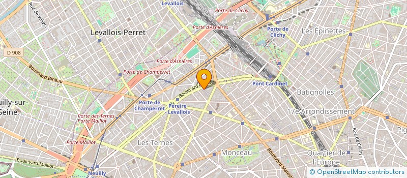 localisation de l'entreprise TCM STUDIO à CLICHY