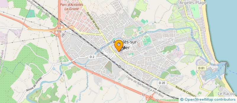 localisation de l'entreprise TCM TRAITEUR  ARGELES-SUR-MER