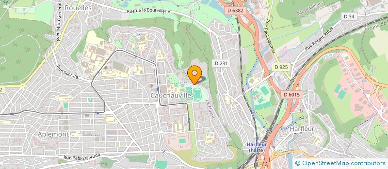 localisation de l'entreprise TCMH TENNIS CLUB MUNICIPAL HAV  LE HAVRE