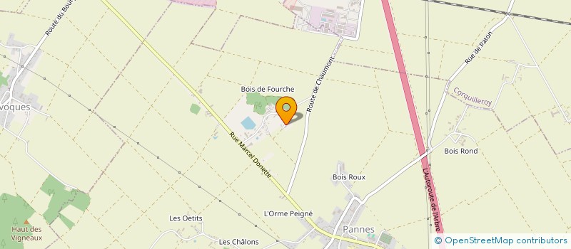 localisation de l'entreprise TCMT INVESTISSEMENT à PANNES