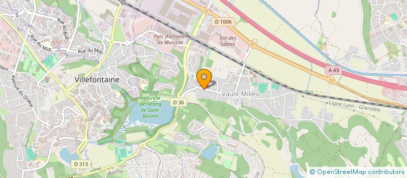 localisation de l'entreprise TCOU  VAULX-MILIEU