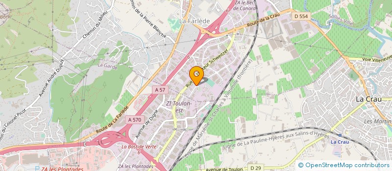 localisation de l'entreprise TCP à LA FARLEDE