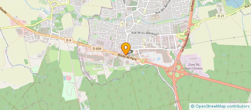 localisation de l'entreprise TCP à PONTAULT-COMBAULT