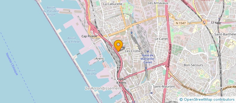 localisation de l'entreprise TCP à MARSEILLE 15EME