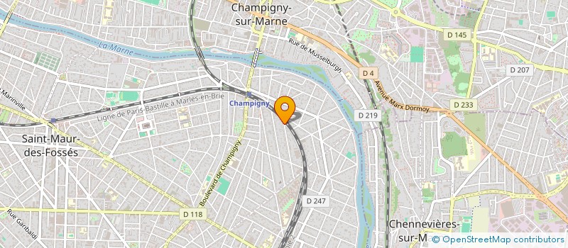 localisation de l'entreprise TCP BATIMENT à SAINT-MAUR-DES-FOSSES