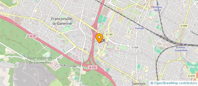localisation de l'entreprise TCP CHARPENTIER à SANNOIS