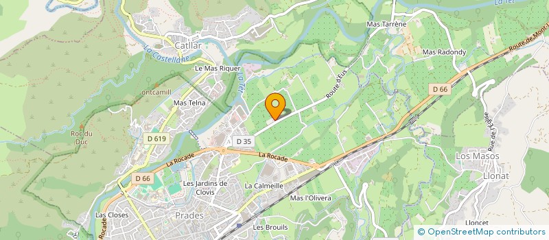 localisation de l'entreprise TCR  PRADES