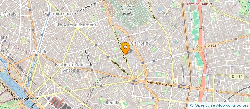 localisation de l'entreprise TCR à PARIS