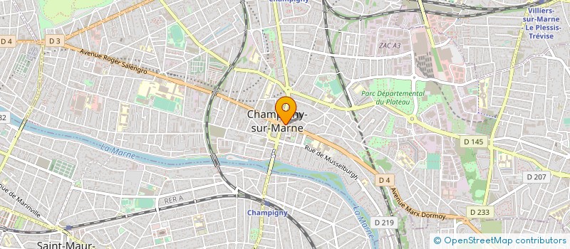 localisation de l'entreprise TCR à CHAMPIGNY-SUR-MARNE