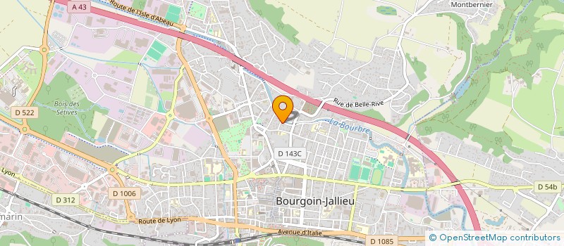 localisation de l'entreprise TCR METALLERIE - SERRURERIE  BOURGOIN-JALLIEU