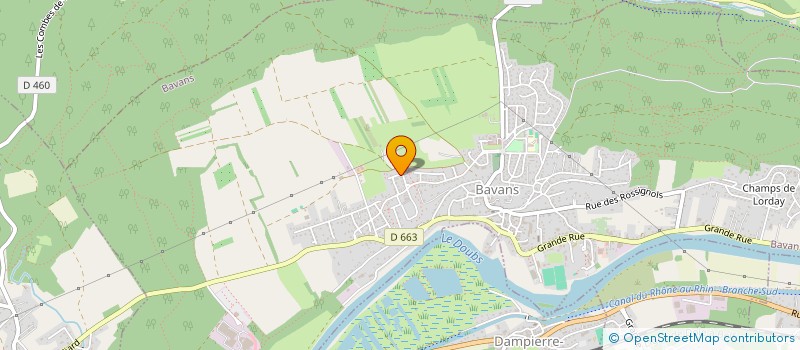 localisation de l'entreprise TCR ORGANISATION  BAVANS