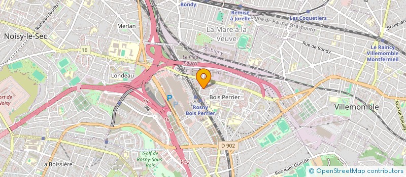 localisation de l'entreprise TCR SERVICES à ROSNY-SOUS-BOIS