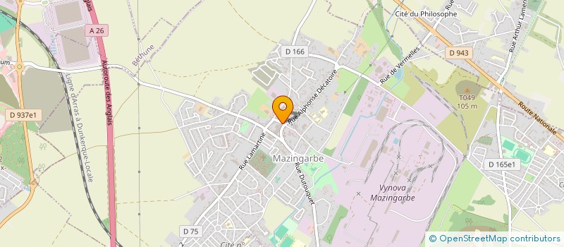 localisation de l'entreprise TCRN  MAZINGARBE