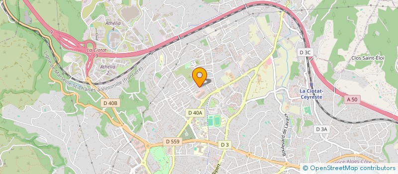 localisation de l'entreprise TCS  LA CIOTAT