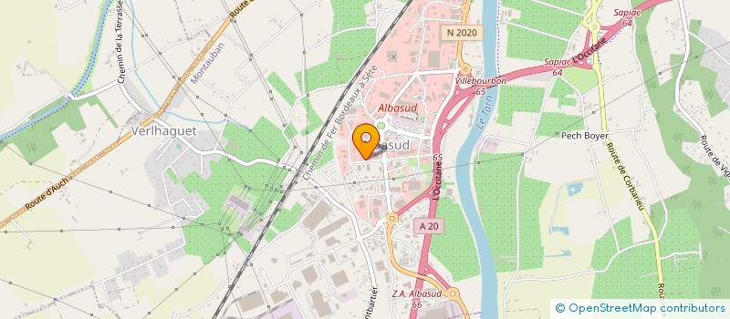 localisation de l'entreprise TCSD à MONTAUBAN