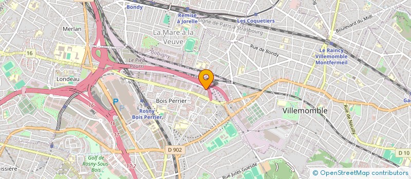 localisation de l'entreprise TCSP à ROSNY-SOUS-BOIS