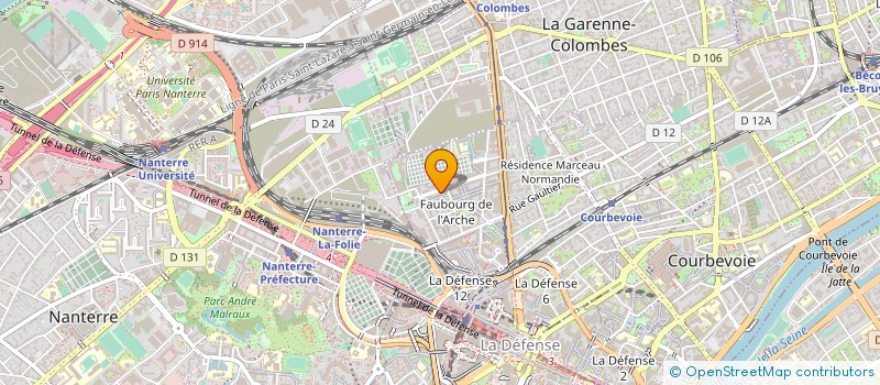 localisation de l'entreprise TCV à COURBEVOIE