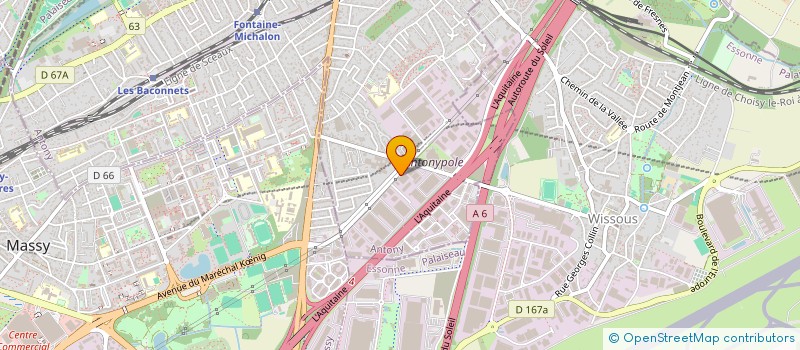 localisation de l'entreprise TCV DIJON à ANTONY