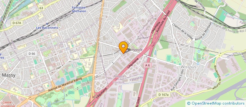 localisation de l'entreprise TCV STRASBOURG à ANTONY