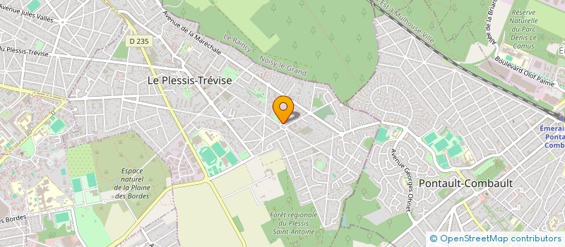 localisation de l'entreprise TD BATIMENT à LE PLESSIS-TREVISE