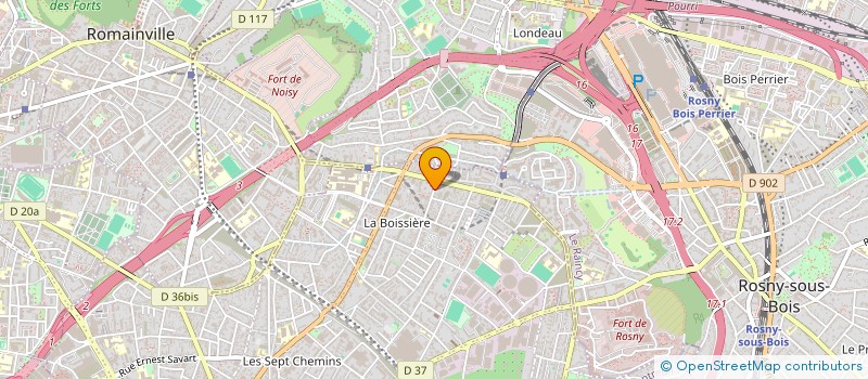 localisation de l'entreprise TD CARS  MONTREUIL