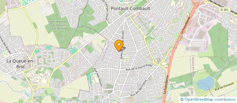 localisation de l'entreprise TD CLIM à PONTAULT-COMBAULT