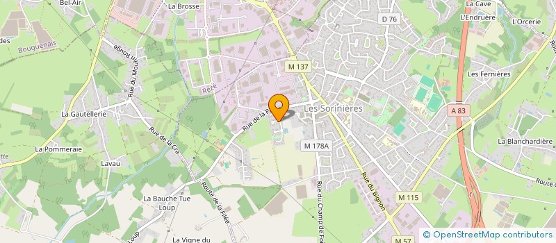 localisation de l'entreprise TD CONSEILS à LES SORINIERES