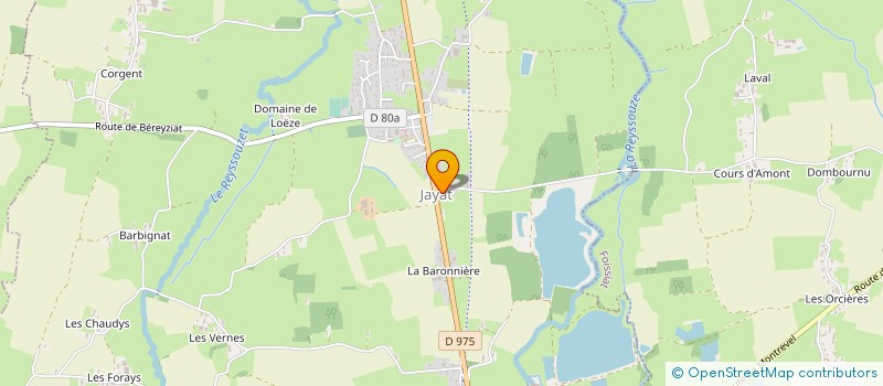 localisation de l'entreprise TD DECO  JAYAT