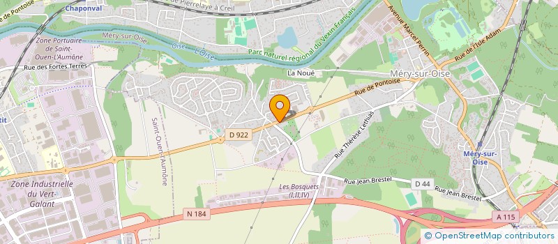 localisation de l'entreprise TD ENERGY  MERY-SUR-OISE