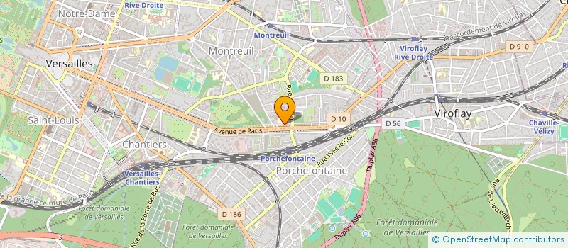 localisation de l'entreprise TD HOLDING à VERSAILLES