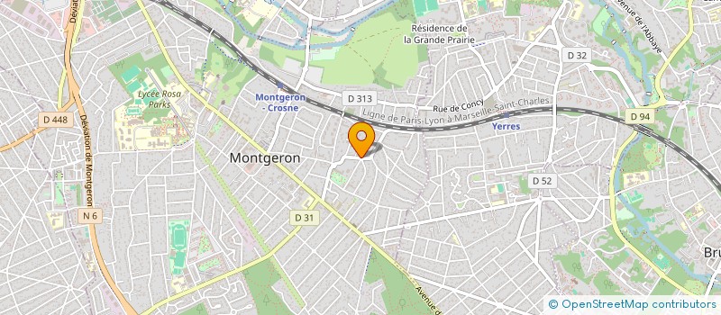 localisation de l'entreprise TD IMMO à MONTGERON